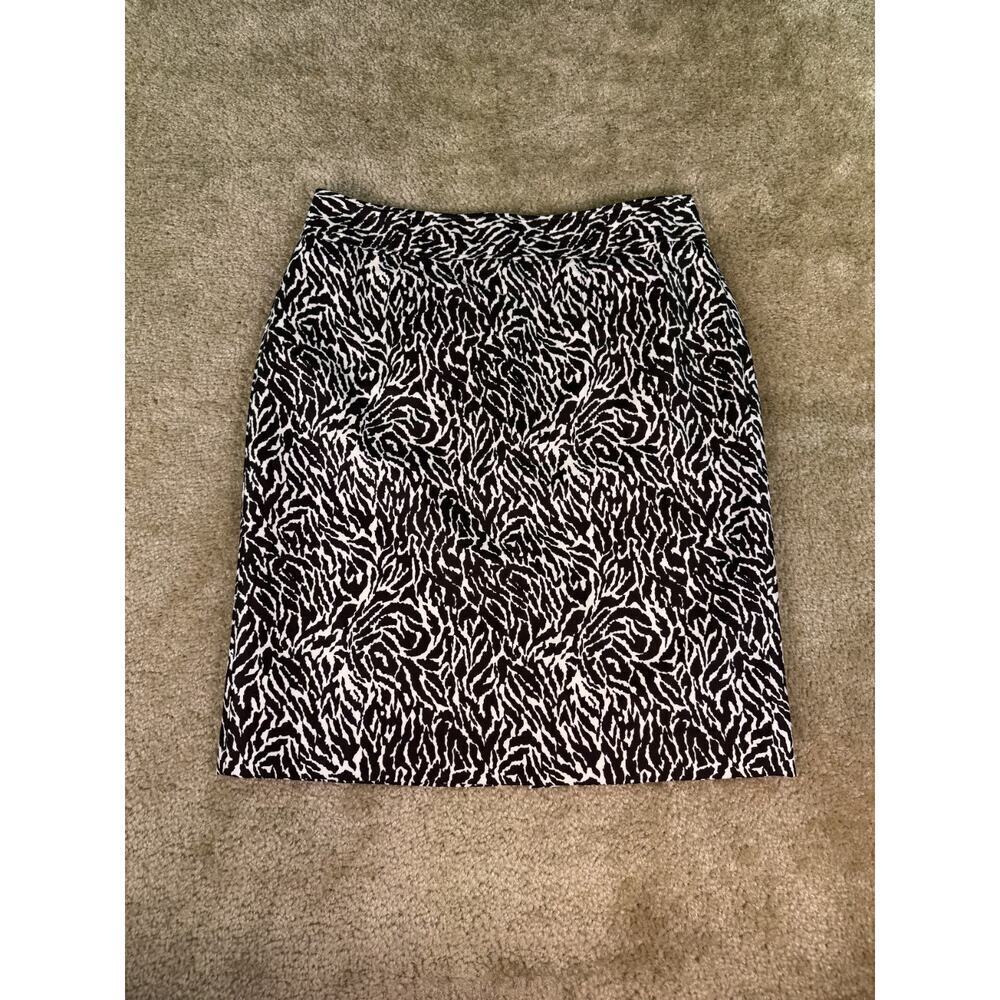 Loft Women's size 10 Silk Blend Leopard Cheetah Animal Print Pencil Skirt D025
